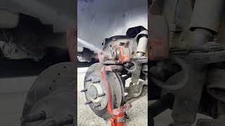 Quick video on brake pad replacement on 02’ Silverado 1500 [upl. by Araiet]