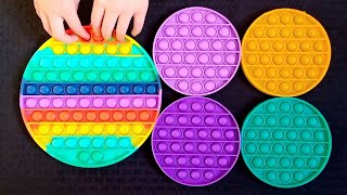 Colorful Circle Fidgets ASMR [upl. by Chantalle865]