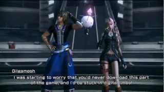 Final Fantasy XIII2  Gilgamesh DLC Battle Clash on the Big Bridge [upl. by Buffy]