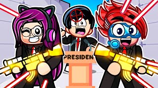 Protege al PRESIDENTE en ROBLOX RIVALS con mi FAMILIA  Karim Juega [upl. by Alyn]