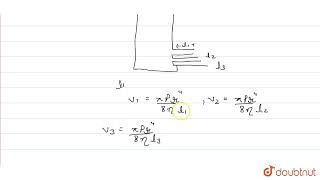 Three capillary tubesof the same radius r but of length l1 l2 and l3 are fitted horizontally [upl. by Eustacia912]