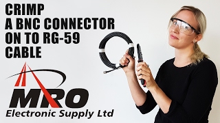 BNC CRIMP ON CONNECTOR FOR RG59 CABLE  A quotHow Toquot Series [upl. by Sirob505]