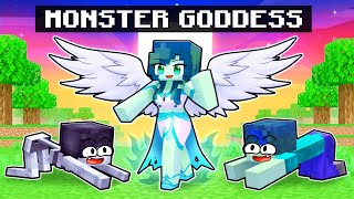 Playing as a MONSTER GODDESS in Minecraft [upl. by Alrahc]