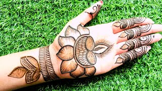 Diwali k liye mehndi design mehndi design for front hand [upl. by Perrine59]