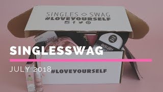 SinglesSwag Subscription Box Unboxing July 2018 [upl. by Finstad]