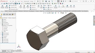 Baut Bolt  Solidworks [upl. by Kandace332]