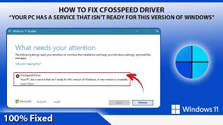 Fix cFosSpeed Driver Error in Windows 11  Windows 11 Update Error  cFosSpeed Driver [upl. by Horbal]