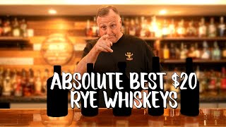 THESE are the BEST 20 Rye Whiskeys  MUST TRIES [upl. by Kcolttam]