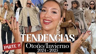 🔥 TENDENCIAS DE MODA Otoño  Invierno 20242025 PARTE 2 ✨ ¿Qué se va a llevar [upl. by Ahsram]