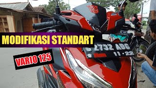 modifikasi vario 125 warna merah   standar harian [upl. by Davy430]