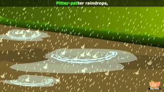 Raindrops  Nursery Rhyme with Lyrics amp Karaoke [upl. by Ahscrop]