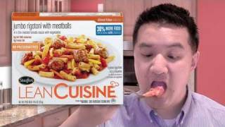 Video Review of Lean Cuisine Jumbo Rigatoni with Meatballs [upl. by Htebharas]