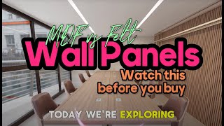 Watch before you buy WALL PANELS Mdf vs Felt based panels [upl. by Cathey]