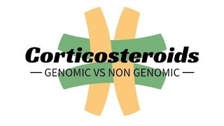 Genomic vs non genomic mechanism of action of corticosteroids rheumatology corticosteroids [upl. by Danyluk]