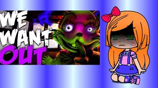 Afton family react to We want out   A message at the end   GK [upl. by Sidnee]