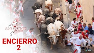 SEGUNDO ENCIERRO de San Fermín 2023  Toros de José Escolar [upl. by Konstance]