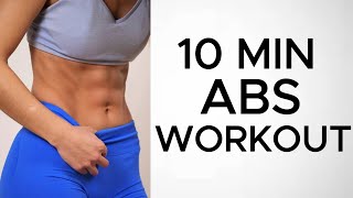 10 MIN ABS WORKOUT l No Equipment [upl. by Stefania]