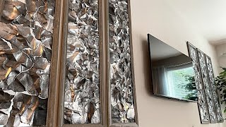 DIY  Modern Art 3D Wall Panels [upl. by Mchenry]