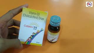 Caljeev d3  vitamin d3  cholecalciferol drops Use And Benefits  400IU 800IU [upl. by Nivanod]