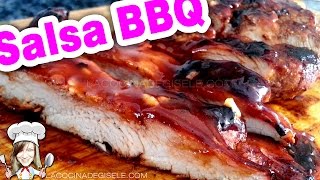 Receta Salsa BBQ en 1 minuto Salsa Barbecue  Barbacoa [upl. by Enilemme38]