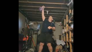 20kg 44lbs kettlebell snatch one switch 8 min memory full camera stopped [upl. by Nade]