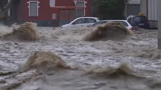 Devastating Flooding in Germany Kills at Least 40 [upl. by Rebna]