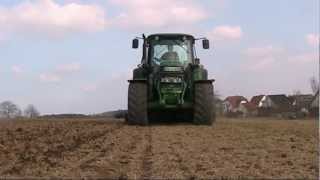 Gerste säen  nachsäen mit John Deere 6630 Premium und Amazone D8  2012 HD [upl. by Zeculon]