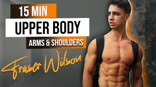 15 MIN Killer Upper Body Workout with YouTube coach  Fraser Wilson  D1sport workout [upl. by Hekker544]