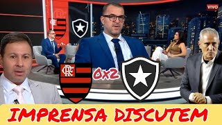 DEBATE DA IMPRENSA SOBRE A DERROTA DO FLAMENGO PARA O BOTAFOGO [upl. by Engel520]