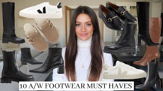 AUTUMN  WINTER MUST HAVE FOOTWEAR  TOP 10 SHOES amp BOOTS FOR FALL [upl. by Lanos]