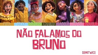 Não Falamos do Bruno  Encanto  Letra em PTBR [upl. by Ahsemad]