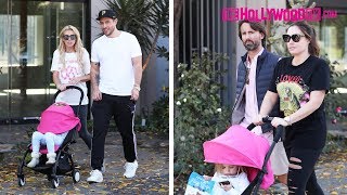 Petra amp Tamara Ecclestone Go For An Afternoon Stroll With Family On Melrose Avenue 1518 [upl. by Ameg13]