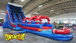 22ftH Hoover Dam double lane water slideinflatable commercial grade water slides [upl. by Bannerman]