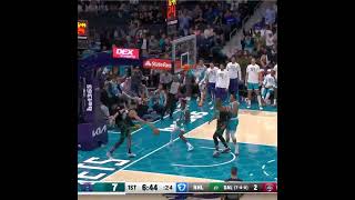 Brandon Miller THROWDOWN in transition 😤 nba basketball sports dunk dunking shorts reels [upl. by Leinoto]