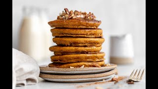 Pumpkin Oatmeal Pancakes [upl. by Uahc]