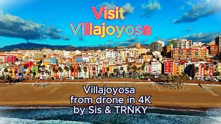 Villajoyosa Alicante  Spain 🇪🇸  by drone 4K [upl. by Nairehs]