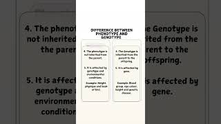 Difference between Genotype and Phenotype biology learn viralshort views subscribe [upl. by Emelita]