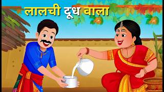 लालची दूधवाला  Laalchi Doodhwala  Greedy Milkman  moralstories  bedtime omyastory [upl. by Aivonas850]