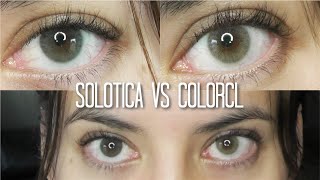 ColorCL Iris Green vs Solotica Rio Buzios Comparison [upl. by Mathian307]