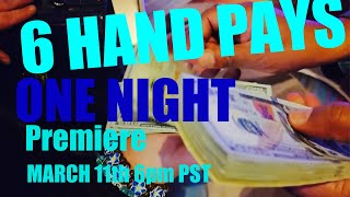 6 HAND PAYS ONE NIGHT BORGATA CASINO  AND NOVEMBER TRIP ARIA [upl. by Adnanref]