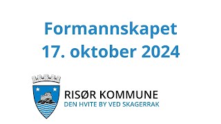 Formannskapet i Risør 17 oktober 2024 [upl. by Dawn472]