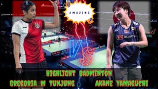 Amazing 🔴 Akane Yamaguchi JPN vs INA Gregoria Mariska Tunjung Badminton Womens Singles [upl. by Lubow]