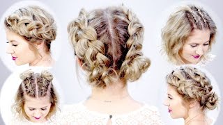 5 DOUBLE DUTCH BRAIDED HAIRSTYLES FOR SHORT HAIR  Milabu [upl. by Aryas]