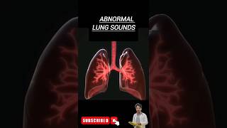 Abnormal Lungs Sound  Abnormal Breath Sounds  Abnormal Lung Auscultation shorts youtubeshorts [upl. by Ayres]