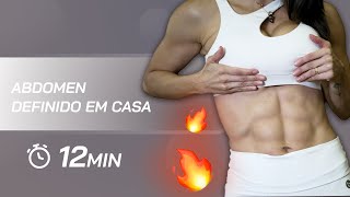 Treino para rasgar e definir o abdomen em casa  Carol Borba [upl. by Ender]