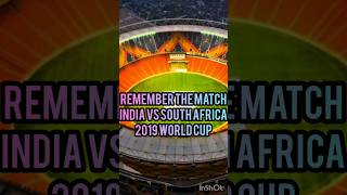 India vs South Africa 2019 World cupcricket shortsfeed cricketshorts indvssa [upl. by Zingg994]