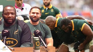 Ox Nche and Cobus Reinach discuss controversial law changes  Springboks Press Conference [upl. by Sunderland]