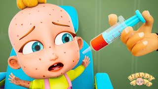 Time for a Shot  Baby Gets Vaccine  Nursery Rhymes for Kids  Happy Tots [upl. by Holub]