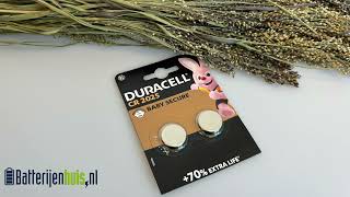 Duracell CR2025 2x  3V knoopcel  Lithium batterij [upl. by Bohner962]