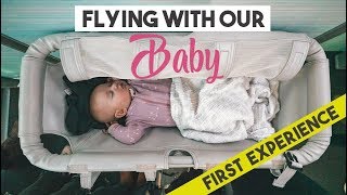 Flying with a 4 month old BABY  Her first flight [upl. by Jac]